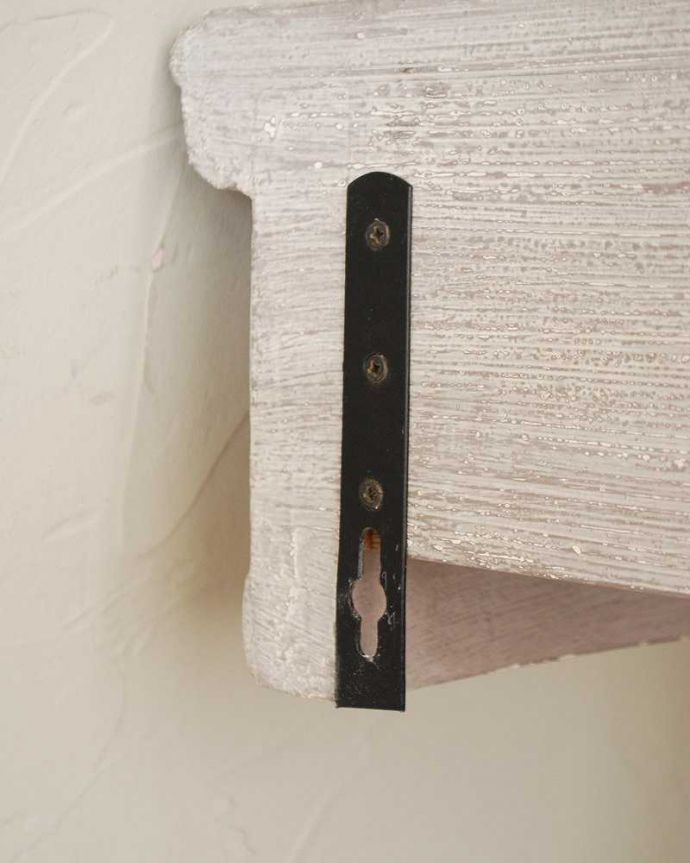 アンティーク風の家具 アンティーク風 フレンチスタイルのペイント家具、壁に付けるミニテーブル(Console Pavane)。市販のビスで固定してください。(cff-1013)