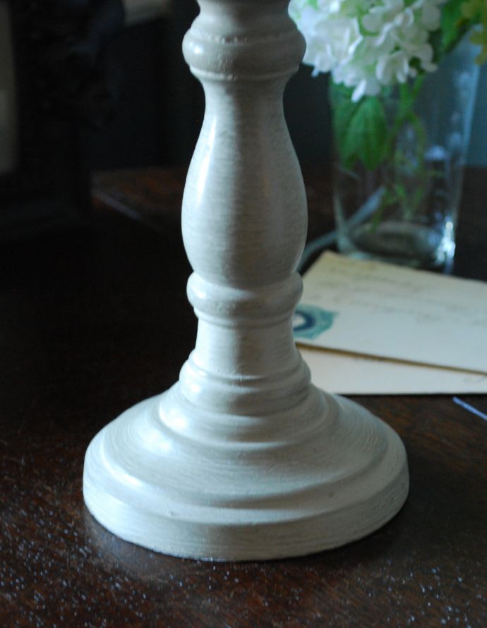 コントワールドファミーユ　照明・ライティング　ブルーのラインがお洒落な布シェード、コントワール・ド・ファミーユのテーブルランプ。土台はしっかりとした安定感があります。(cfs-220)