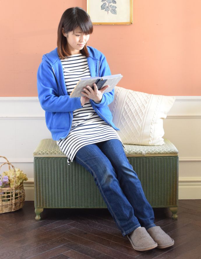 アンティーク|ロイドルーム アンティーク チェア アンティークのロイドルームボックスチェア(ベンチボックス)。ロイドルームチェアとコーディネートを楽しんでもステキ。(d-1196-f)