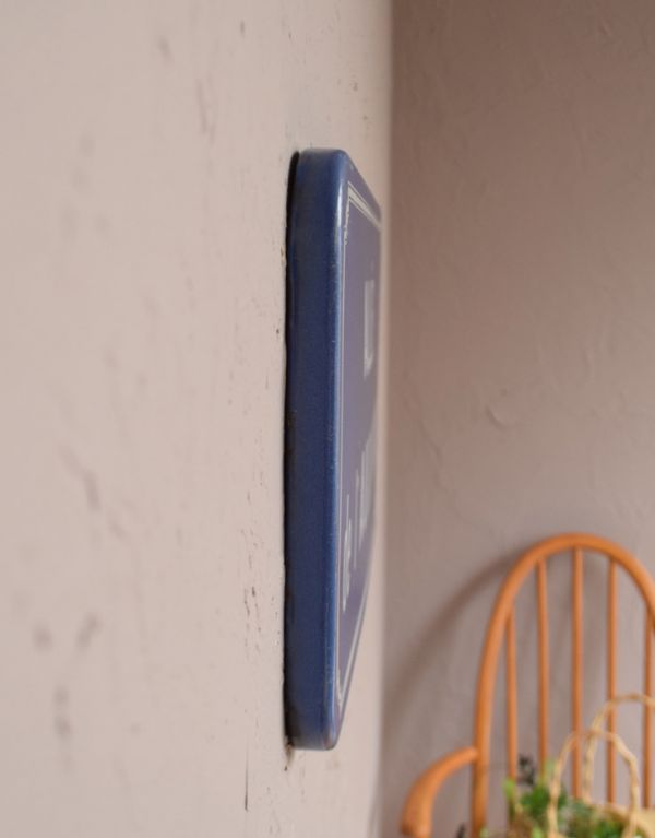 アンティーク ホーロー・アイアン製の雑貨 アンティーク雑貨 フランスで見つけたアンティークサインプレート(看板) ALLEE de I AUDEMONT。壁に気軽に付けられます。(d-1259-z)