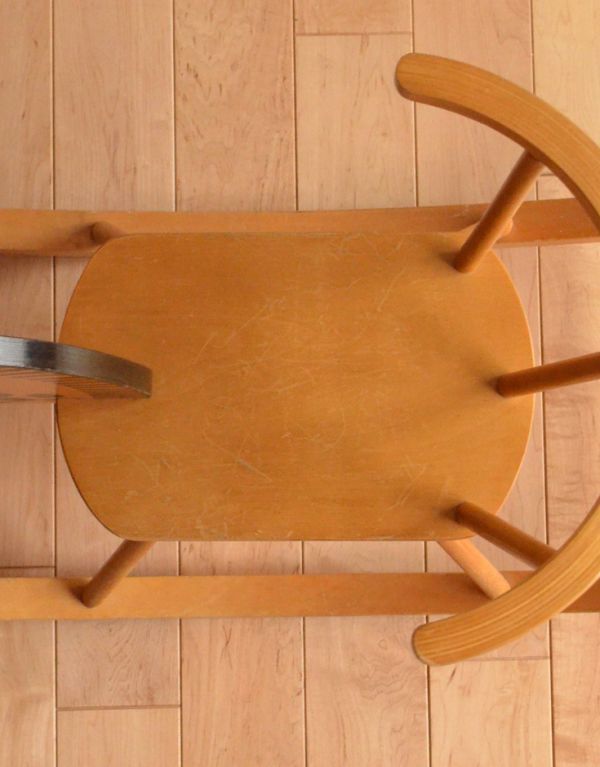 アンティーク チェア アンティークの可愛いチェア、子ども用のロッキングチェア(木馬)。キレイな座面です。(d-842-c)