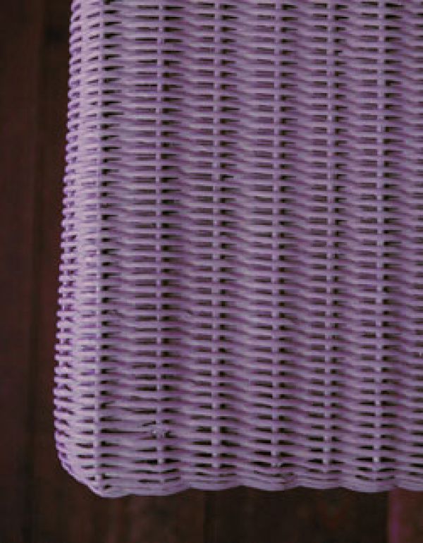 オリジナルロイド　Handleオリジナル ロイドルームスツール(Lavender tea)。籐とは違って編み目が均一です。(hol-05lt)