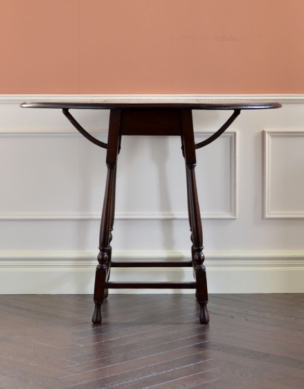 1920年代のアンティーク家具、イギリスのバタフライテーブル(j-1263-f