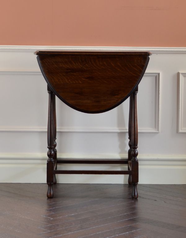 1920年代のアンティーク家具、イギリスのバタフライテーブル(j-1263-f