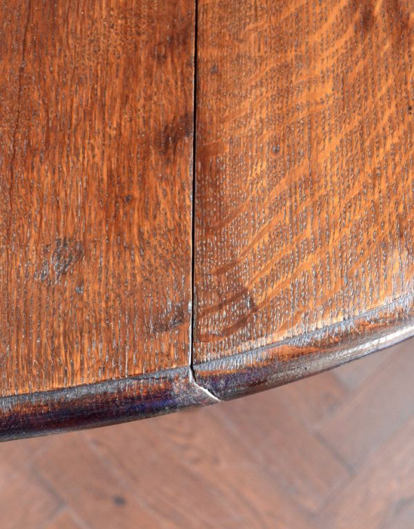 アンティーク家具　1920年代のアンティーク家具、イギリスのバタフライテーブル。メンテナンスをしてありますので、つなぎ目も美しいです。(j-1263-f)