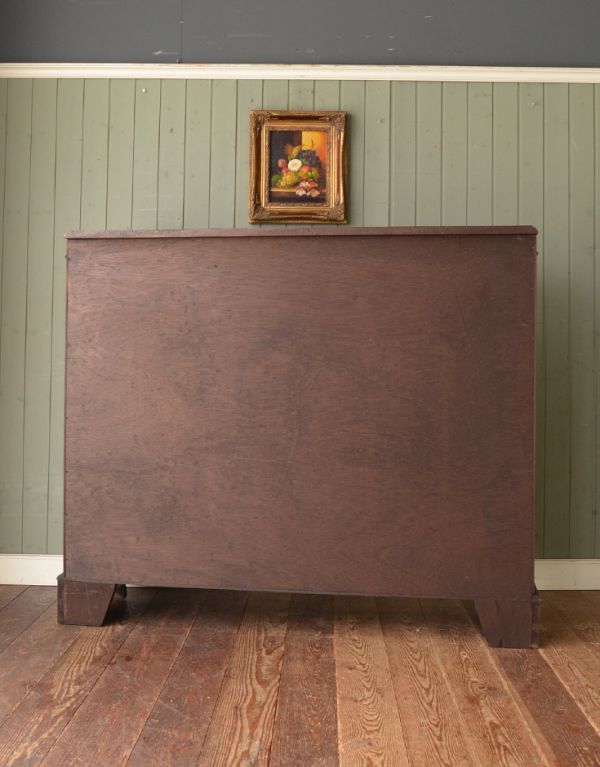 アンティーク家具　アンティークの収納家具、たくさん入るガラスのブックケース（本棚）。キチンとメンテナンスしてあるので、裏側もキレイです。(j-1297-f)