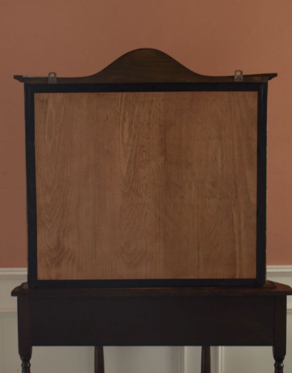 ウォールシェルフ・ウォールハンガー　アンティーク家具　フランスの壁付けアンティーク家具、ガラス扉のウォールキャビネット 。裏側もキレイな状態です。(j-1359-f)