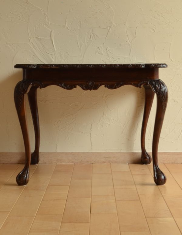 ロイドテーブル　アンティーク家具　持ち運びラクラクなアンティーク英国家具、美しいオケージョナルテーブル。どこでも使える便利なオケージョナルテーブル。(j-1471-f)