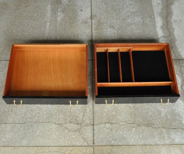 アンティーク家具　ブラックのラインがカッコイイ、Gプランのヴィンテージサイドボード。引き出しがあるので細かいものもしまえます。(k-1111-f)