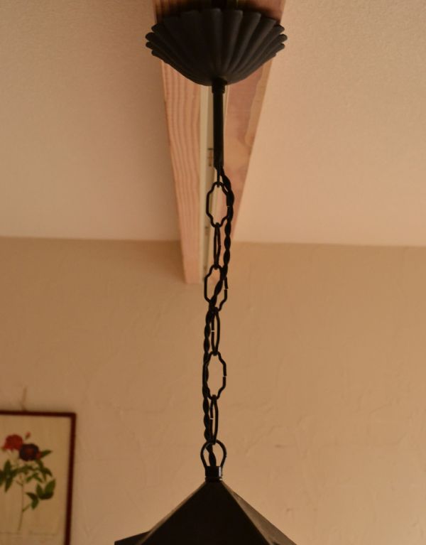 アンティークの照明 照明・ライティング まるでランプのような雰囲気がお洒落なアンティークランプ 1灯タイプ。コードの長さは40cmです。(k-1114-z)