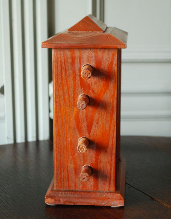 イギリスアンティーク、木製の卓上カレンダー(k-1133-z)｜アンティーク雑貨