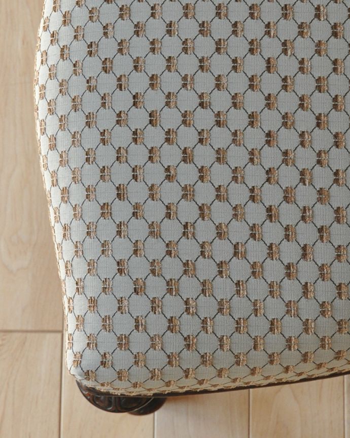 サロンチェア アンティーク チェア 優雅なシルエットのアンティークチェア、1900年代のイギリス輸入のバルーンバックチェア。エレガントで華やかな生地に新しく張替えました。(k-1231-c)