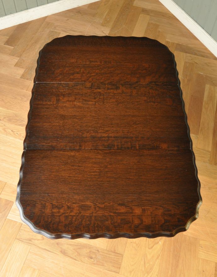 英国クラシックスタイル アンティーク家具 英国のアンティーク家具、伸張式タイプのサイドテーブル。天板です。(k-1330-f)