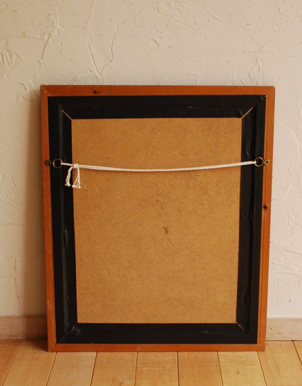 アンティーク その他の雑貨 アンティーク雑貨 壁を彩るアンティーク雑貨、木製フレームの額絵(CADBURY'S COCOA)。裏面です。(k-1348-z)