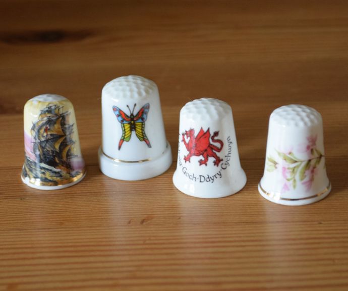 イギリスアンティークのシンブルラック＆シンブル20個セット(k-1418-z