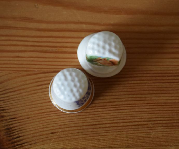 イギリスアンティークのシンブルラック＆シンブル20個セット(k-1418-z