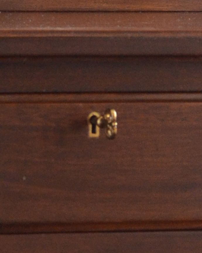 アンティークのドレッサー アンティーク家具 英国のアンティーク家具、大人色のマホガニー材のドレッシングテーブル。ビューローには鍵穴が付いています。(k-1458-f)