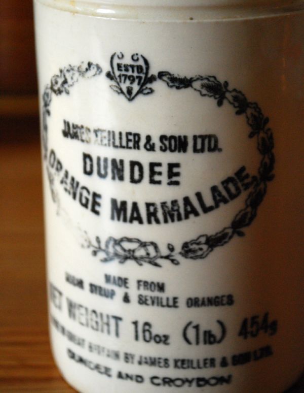 イギリスのアンティーク雑貨、マーマレードジャー(k-1467-z