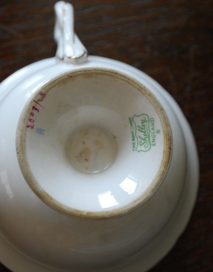 Shelley England アンティーク カップソーサー 定番，定番人気】 アンティーク Shelley シェリー カップ＆ソーサー