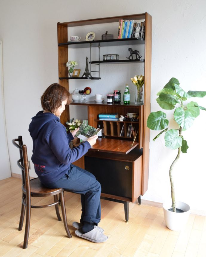 G-PLAN(Gプラン)　アンティーク家具　トラー＆ブラックのヴィンテージ家具、G-ＰＬＡＮのディバイダー。子どもたちの絵本を入れたり、バスケットやボックスを使って上手にお片付けして下さいね。(k-1725-f)