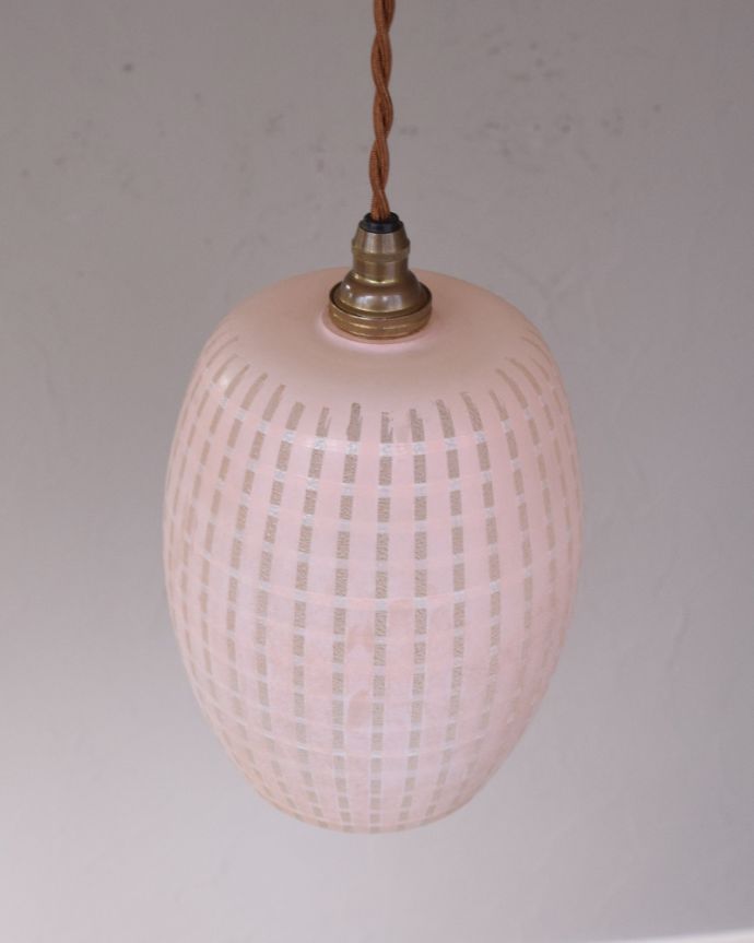 ペンダントライト 照明・ライティング 和室にも似合うアンティークのペンダントライト(コード・シャンデリア電球・ギャラリーなし)。上から見るとこんな感じです。(k-1915-z)