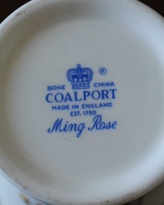 COALPORT（コールポート）のアンティークフラワーベース、MING ROSE