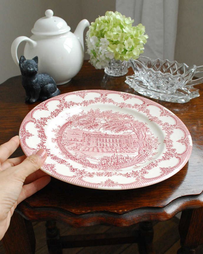 英国　  プレート　ヴィンテージ　アンティーク ウッド＆サンズ Wood & Sons の美しいYUAN ユアン、英国アンティークの