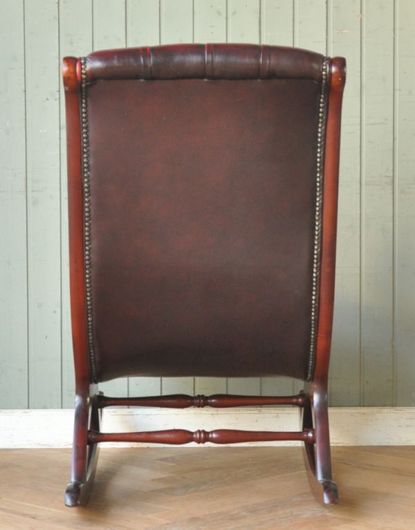 アンティーク　ロッキングチェア　高級 ゆったり座れる アンティーク調 ロッキングチェア 高級 マホガニー総