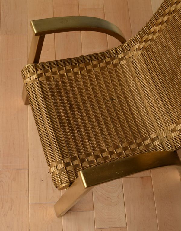 ロイドルームチェア アンティーク チェア とってもめずらしいレアアイテムのロイドルームチャイルドチェア。ゴールドでお洒落です。(k-975-c)