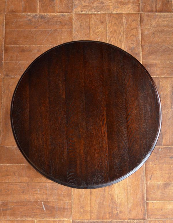 ロイドテーブル　アンティーク家具　英国のアンティーク家具、オケージョナルテーブル（簡易テーブル）。天板もキレイに仕上げました。(k-999-f)