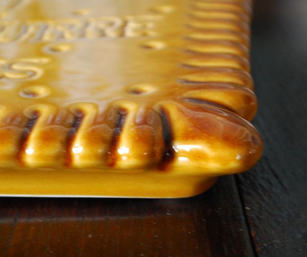 【フランスヴィンテージ】LU　ビスケット　　バターケース　陶器 フランスヴィンテージ】LU ビスケット バターケース 陶器