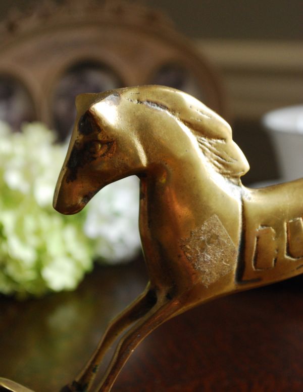 値下げ　ボッセ BOSSE 壁飾り 木馬 GOLD ヴィンテージ アンティーク 値下げ ボッセ BOSSE 壁飾り 木馬 GOLD ヴィンテージ アンティーク