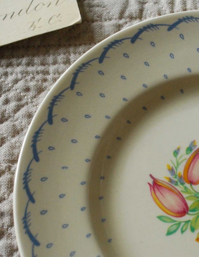 スージークーパー　アンティーク雑貨　スージークーパーのプランタンシリーズ、プレート17.5cm。ホームパーティーでは、華やかにダイニングを彩ります。(m-1420-z)