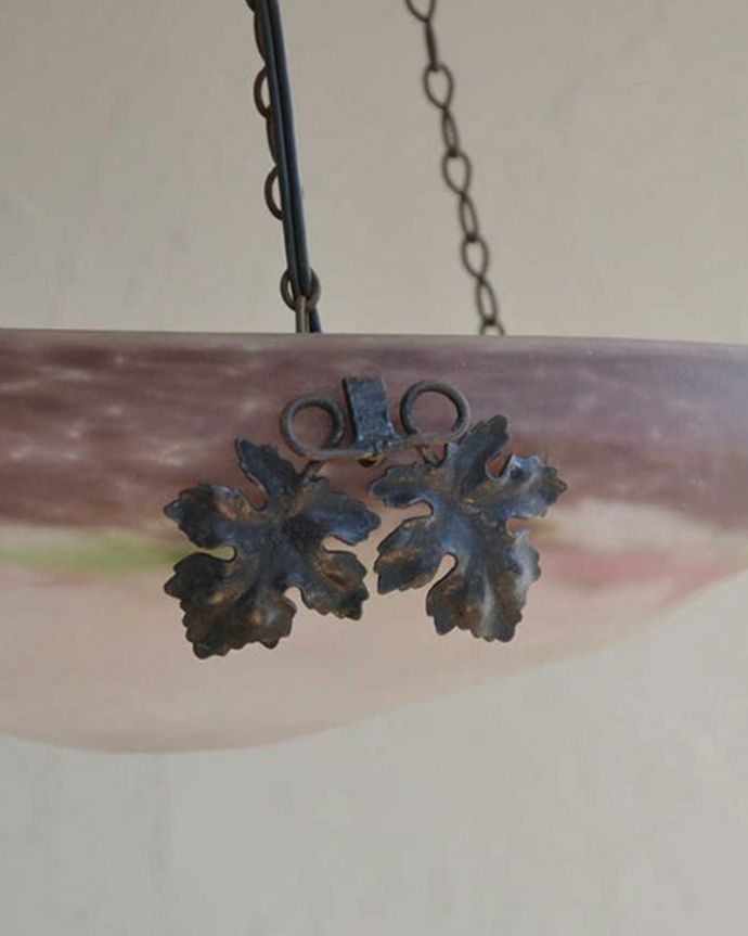 シャンデリア 照明・ライティング 大人っぽいパープルのミューラーハンギングボウルランプ(E17球付)(2灯)。雰囲気のあるグラデーションがお部屋の雰囲気を優しい空気で包みます。(m-1465-z)