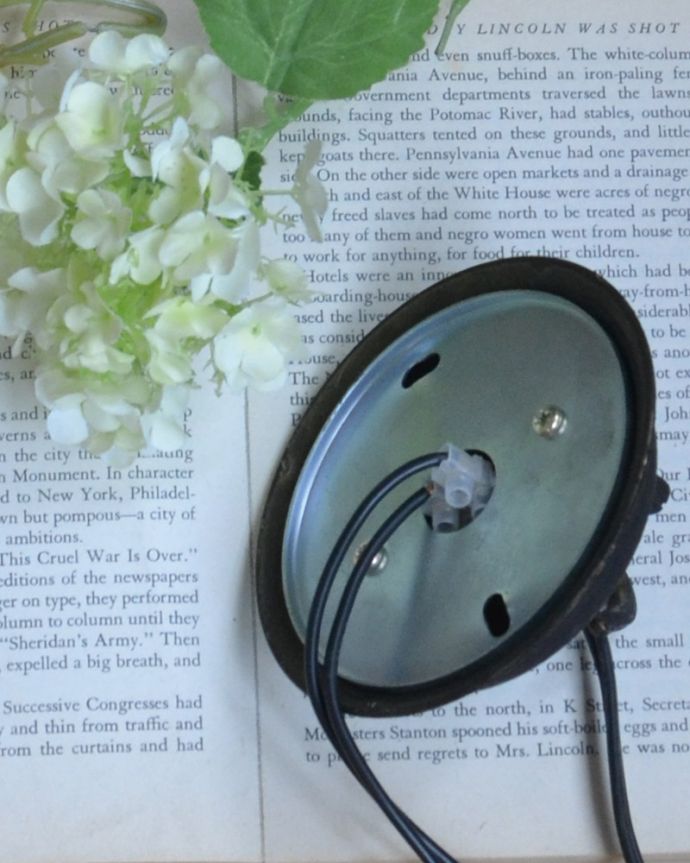 シャンデリア 照明・ライティング 大人っぽいパープルのミューラーハンギングボウルランプ(E17球付)(2灯)。真鍮のカバー付きです。(m-1465-z)