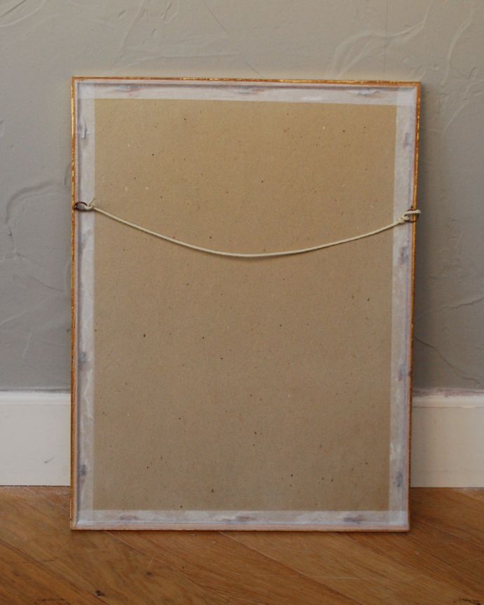 アンティーク その他の雑貨　アンティーク雑貨　フランスで見つけたアンティーク雑貨、ルドゥーテバラ図鑑「ロサ・ダマスケーナ」。裏はこんな感じです。(m-1753-z)