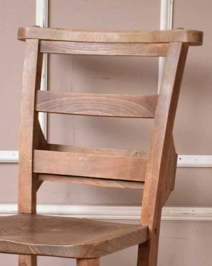 教会で使われていたアンティークチェア、聖書BOX付きチャーチチェア(m