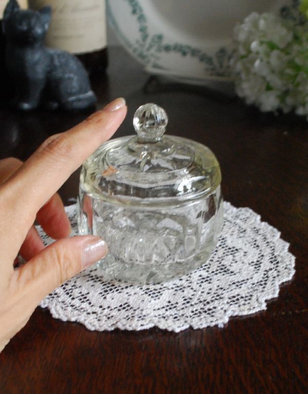 オーストリア製 Oberglas マリンブルーガラス花瓶 1950〜60年代 英国