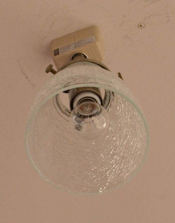 ペンダントライト 照明・ライティング クラックガラスのアンティーク風のシーリングライト(電球セット)。角度が調整できるデザインです。(pl-131)