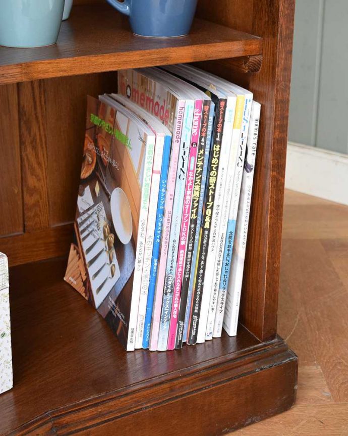 アンティークのキャビネット アンティーク家具 木製のオシャレなバーカウンター、上品な英国アンティーク。たっぷり収納出来ちゃう優れもの。(q-1193-f)