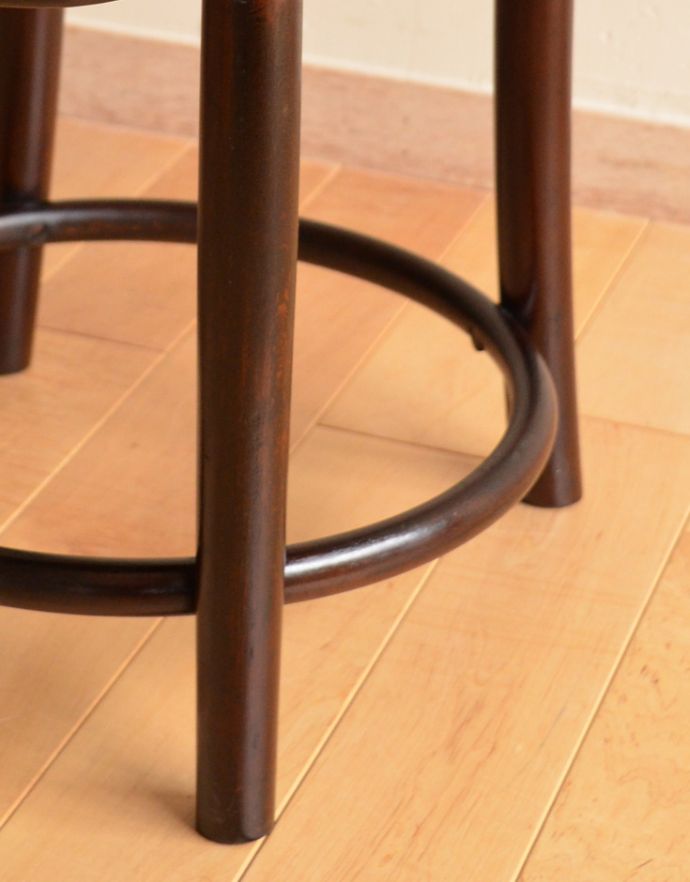 アンティークの英国家具、木製のベントウッドハイチェア（カウンター