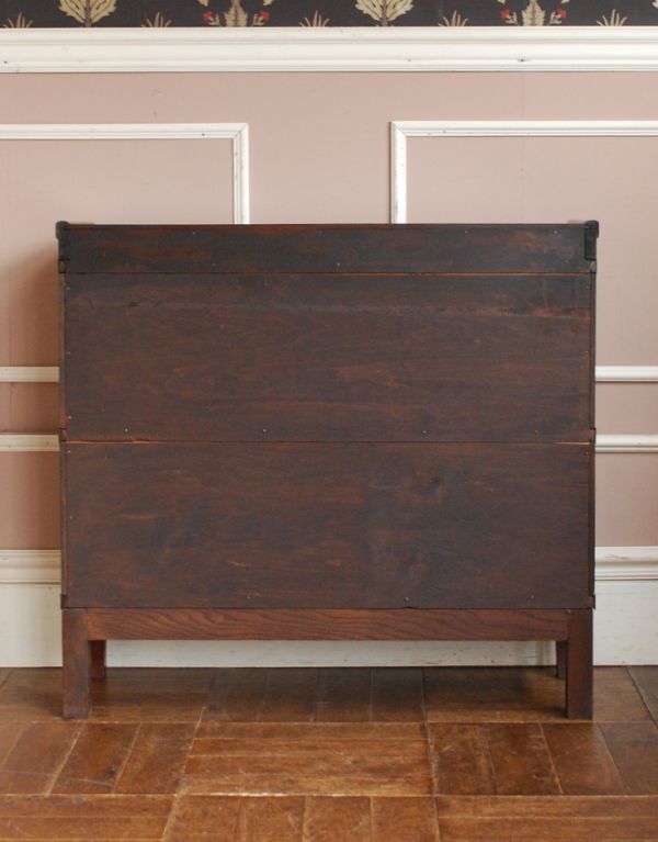 アンティークのキャビネット　アンティーク家具　英国アンティーク家具、グローブ・ヴェルニッケ社のスタッキングブックケース（本棚）。きちんとメンテナンスしてあるので、裏側もキレイです。(q-546-f)