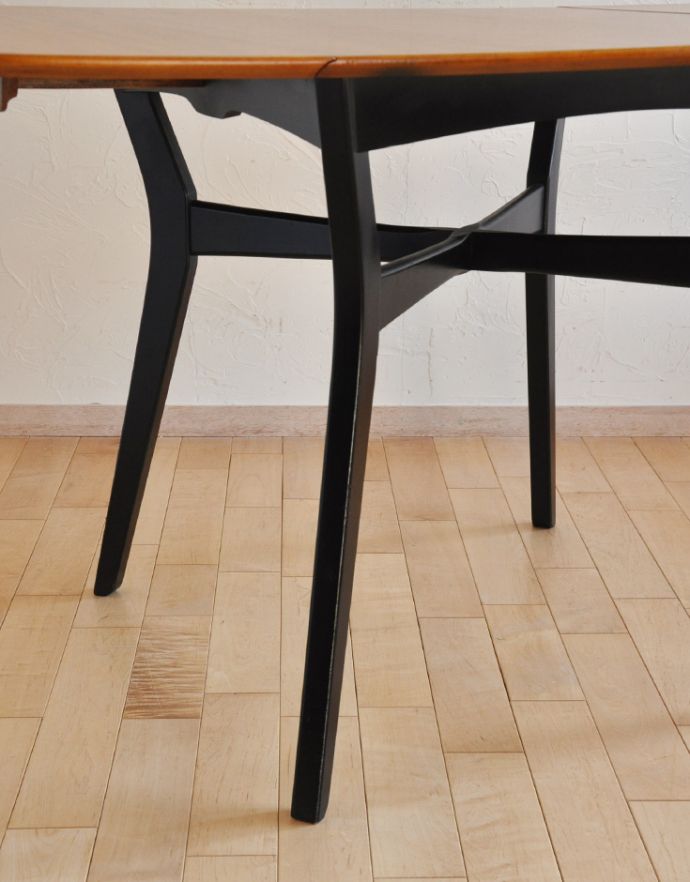 G-PLAN(Gプラン) アンティーク家具 北欧ヴィンテージ家具、G-planのバタフライテーブル(伸張式ダイニング)。キチンとお直ししました。(q-652-f)