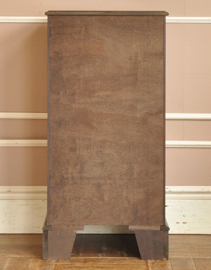 アンティークのチェスト　アンティーク家具　英国のアンティーク収納家具、6杯の引き出しの付いたマホガニー材のチェストオブドロワーズ。きちんとメンテナンスしてあるので、裏側もキレイです。(q-676-f)