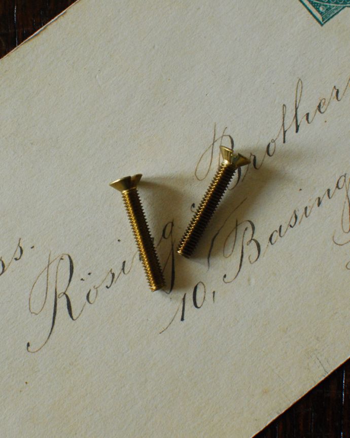 スイッチ・スイッチカバー　住宅用パーツ　真鍮プレートスイッチ。プレート、トグルスイッチ、リング、マイナスネジをセットでお届けします。(sw-08)