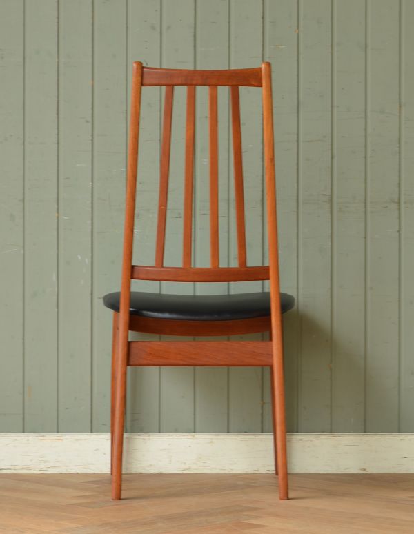 デンマーク製のヴィンテージチェア、チーク材のダイニングチェア(x-400