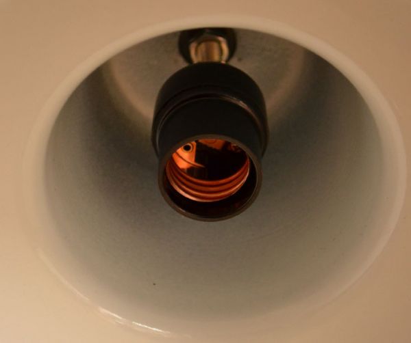 ペンダントライト　照明・ライティング　Philips社（フィリップス）製、フランスアンティークエナメルランプ。オーバーホール済みなので安心してお使いいただけます。(x-656-z)