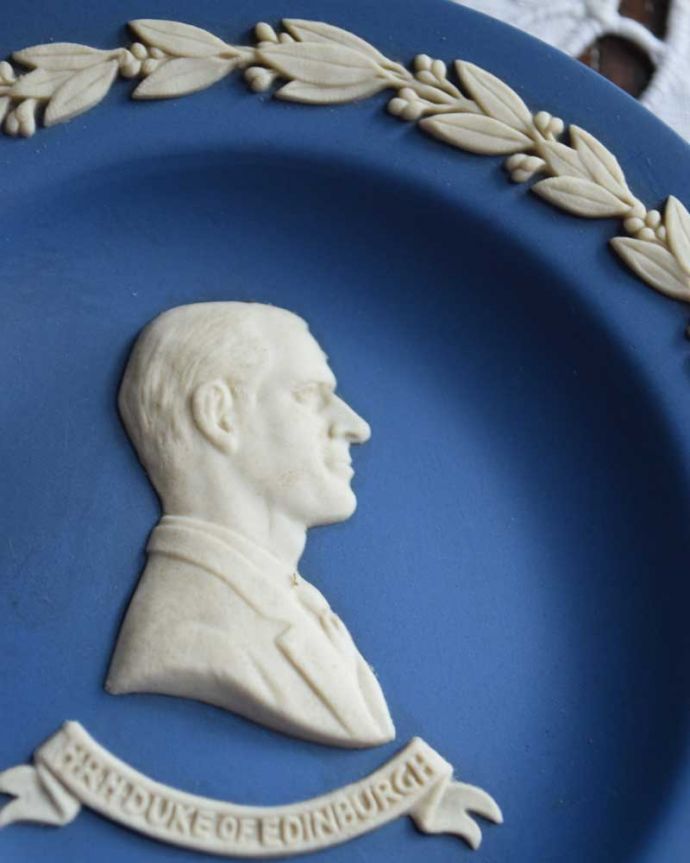 ジャスパーウェア アンティーク雑貨 エディンバラ公爵のピンディッシュ、アンティークウェッジウッド(Duke of Edinburgh)。使い込むほどに光沢と風合いを増す二度楽しめる逸品です。(x-744-z)