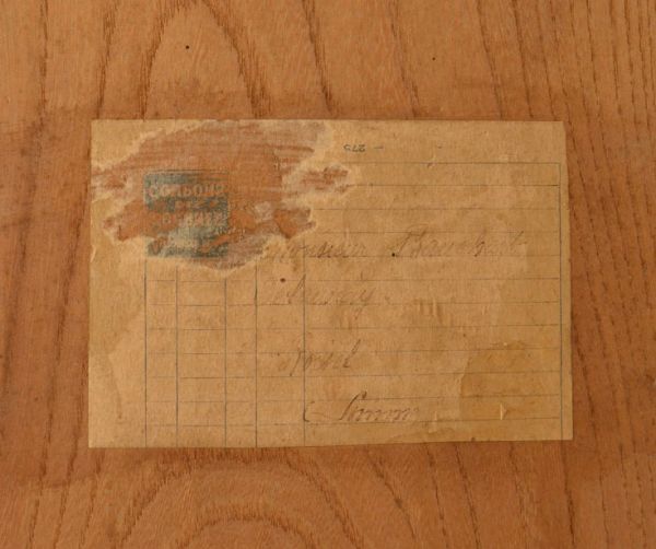 アンティークのキャビネット アンティーク家具 アンティークのブラックペイント家具、フランスから来たキャビネット。タグが残っていました。(x-747-f)