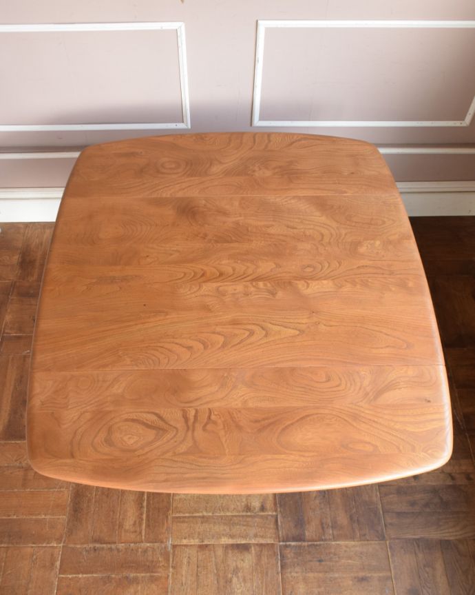 アーコールの家具　アンティーク家具　３パターンのサイズ展開可能、ヴィンテージのアーコールドロップリーフテーブル。メンテナンスをしっかりしているので、ご安心ください。(x-858-f)